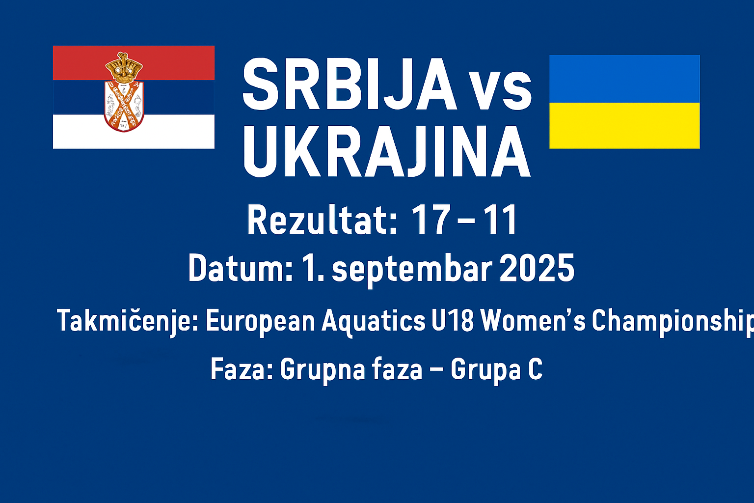 SerbiaVsUkraine-Women_European_U-18 WaterPolo_Championship